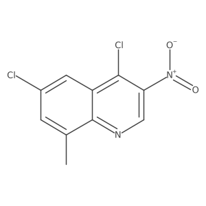 4,6-Dichloro-8-methyl-3-nitroquinoline Structure