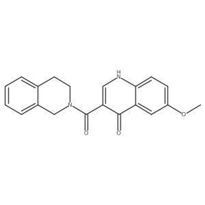 3,4-dihydroisoquinolin-2(1H)-yl(4-hydroxy-6-methoxyquinolin-3-yl)methanone结构式