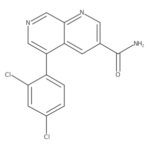 5-(2,4-Dichlorophenyl)-1,7-naphthyridine-3-carboxamide Structure