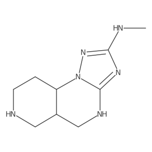 N-methyl-2,3,5,7,11-pentaazatricyclo[7.4.0.0,2,6]trideca-3,5-dien-4-amine结构式