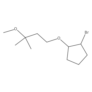 1-Bromo-2-(3-methoxy-3-methylbutoxy)cyclopentane结构式