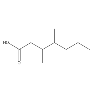 3,4-Dimethylheptanoic acid Structure
