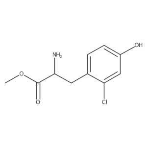 Methyl 2-amino-3-(2-chloro-4-hydroxyphenyl)propanoate结构式