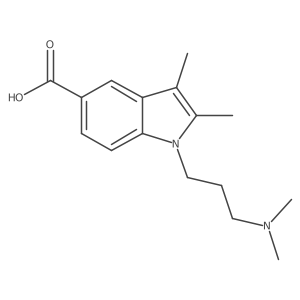1-[3-(Dimethylamino)propyl]-2,3-dimethyl-1h-indole-5-carboxylic acid Structure