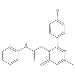 2-[2-(4-Chlorophenyl)-4-methyl-6-oxo-1,6-dihydropyrimidin-1-YL]-N-phenylacetamide Structure