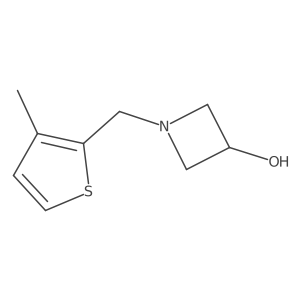 1-((3-Methylthiophen-2-yl)methyl)azetidin-3-ol结构式