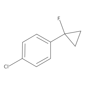 1-Chloro-4-(1-fluorocyclopropyl)benzene结构式