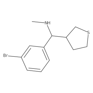 3-Thiophenemethanamine, I+/--(3-bromophenyl)tetrahydro-N-methyl- Structure