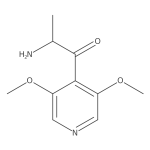 2-Amino-1-(3,5-dimethoxypyridin-4-yl)propan-1-one Structure