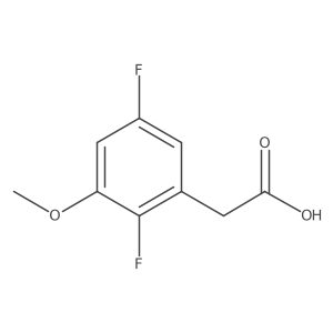 2,5-Difluoro-3-methoxyphenylacetic acid Structure