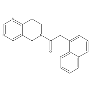 1-(7,8-dihydropyrido[4,3-d]pyrimidin-6(5H)-yl)-2-(naphthalen-1-yl)ethanone结构式