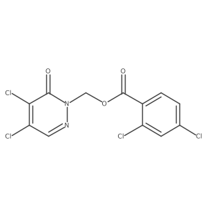(4,5-Dichloro-6-oxo-1,6-dihydropyridazin-1-yl)methyl 2,4-dichlorobenzoate Structure