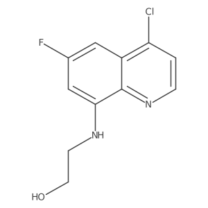 2-[(4-Chloro-6-fluoroquinolin-8-yl)amino]ethan-1-ol Structure