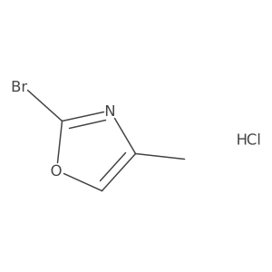 2-Bromo-4-methyl-1,3-oxazole hydrochloride Structure