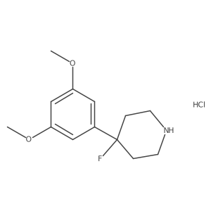 4-(3,5-Dimethoxyphenyl)-4-fluoropiperidine hydrochloride Structure