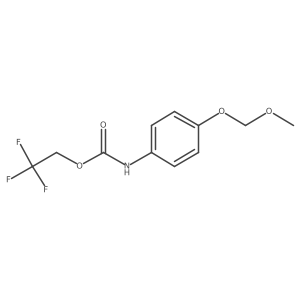 2,2,2-trifluoroethyl N-[4-(methoxymethoxy)phenyl]carbamate结构式