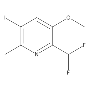 2-(Difluoromethyl)-5-iodo-3-methoxy-6-methylpyridine结构式