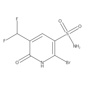 2-Bromo-5-(difluoromethyl)-6-hydroxypyridine-3-sulfonamide Structure