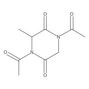 N,N'-diacetyl-3-methylpiperazine-2,5-dione结构式