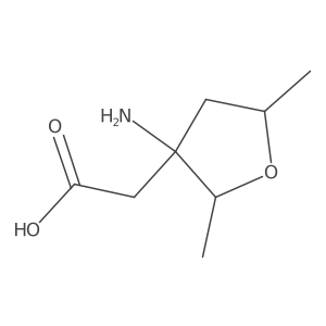 2-(3-Amino-2,5-dimethyloxolan-3-yl)acetic acid Structure
