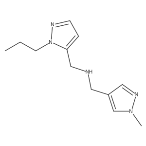 [(1-methyl-1H-pyrazol-4-yl)methyl][(1-propyl-1H-pyrazol-5-yl)methyl]amine结构式
