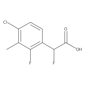 2-(4-Chloro-2-fluoro-3-methylphenyl)-2-fluoroacetic acid Structure