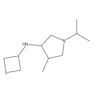 1-Isopropyl-4-methyl-N-(thietan-3-yl)pyrrolidin-3-amine Structure
