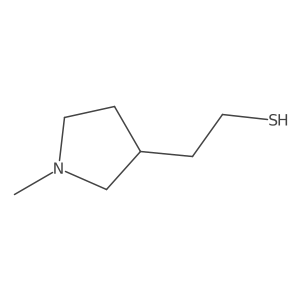 2-(1-Methylpyrrolidin-3-yl)ethane-1-thiol Structure