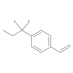 4-(1,1-Difluoropropyl)benzaldehyde Structure