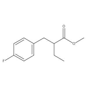 Methyl 2-(4-fluorobenzyl)butanoate结构式