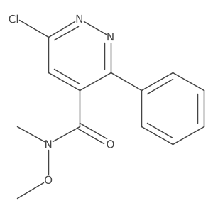 6-Chloro-N-methoxy-N-methyl-3-phenyl-4-pyridazinecarboxamide Structure