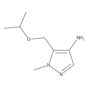 1-methyl-5-[(propan-2-yloxy)methyl]-1H-pyrazol-4-amine Structure