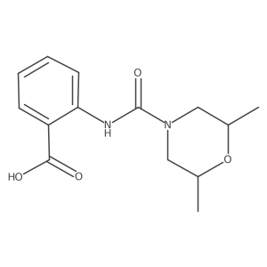 2-[[(2S,6R)-2,6-Dimethylmorpholine-4-carbonyl]amino]benzoic acid Structure