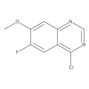 4-Chloro-6-fluoro-7-methoxyquinazoline结构式