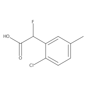 2-(2-Chloro-5-methylphenyl)-2-fluoroacetic acid结构式