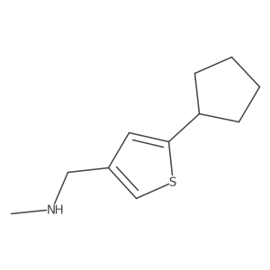 1-(5-cyclopentylthiophen-3-yl)-N-methylmethanamine Structure