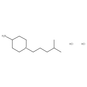 1-(4-Methylpentyl)piperidin-4-amine dihydrochloride结构式