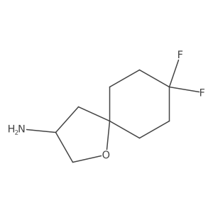 8,8-Difluoro-1-oxaspiro[4.5]decan-3-amine Structure