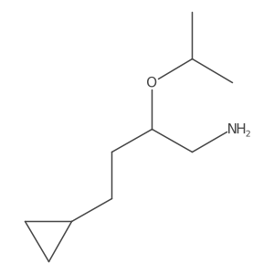 4-Cyclopropyl-2-(propan-2-yloxy)butan-1-amine Structure
