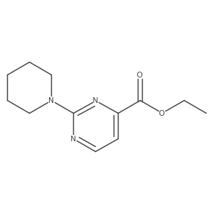 Ethyl 2-(piperidin-1-yl)pyrimidine-4-carboxylate结构式