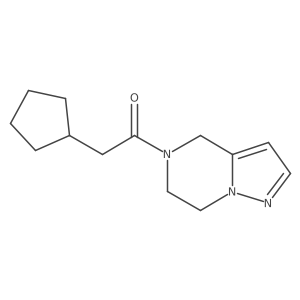 2-cyclopentyl-1-(6,7-dihydropyrazolo[1,5-a]pyrazin-5(4H)-yl)ethanone Structure
