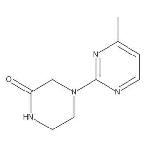 4-(4-Methylpyrimidin-2-yl)piperazin-2-one结构式