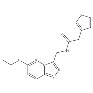 N-((6-ethoxy-[1,2,4]triazolo[4,3-b]pyridazin-3-yl)methyl)-2-(thiophen-3-yl)acetamide Structure