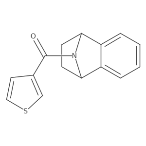 (1,2,3,4-Tetrahydro-1,4-epiminonaphthalen-9-yl)(thiophen-3-yl)methanone结构式