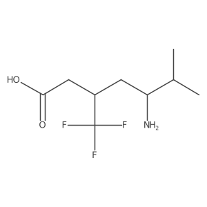 5-Amino-6-methyl-3-(trifluoromethyl)heptanoic acid Structure