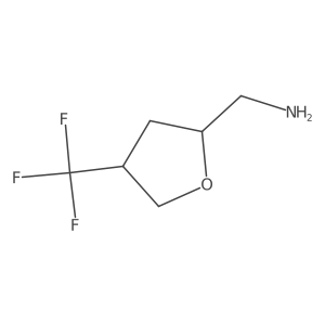 [4-(Trifluoromethyl)oxolan-2-yl]methanamine结构式