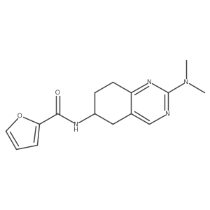 N-[2-(dimethylamino)-5,6,7,8-tetrahydroquinazolin-6-yl]furan-2-carboxamide结构式