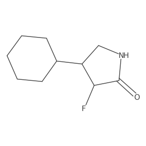 4-Cyclohexyl-3-fluoropyrrolidin-2-one Structure