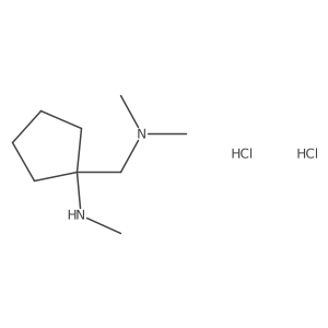 1-((dimethylamino)methyl)-N-methylcyclopentan-1-amine dihydrochloride Structure