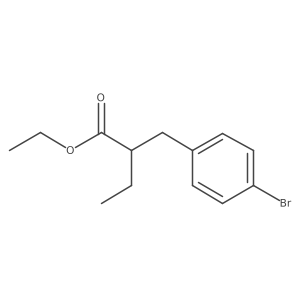 Ethyl 2-(4-bromobenzyl)butanoate结构式